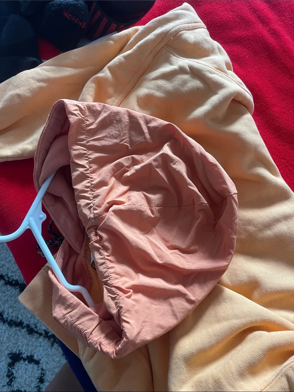 adidas Two-Tone Orange & Coral Pullover Hoodie